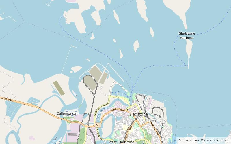 Port of Gladstone location map