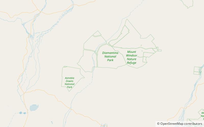 Diamantina Lakes location map