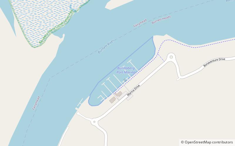 Bundaberg Port Marina location map