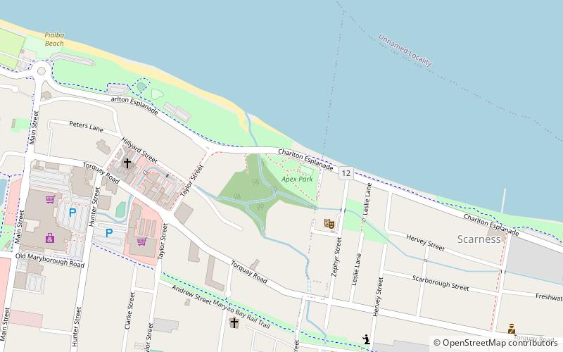 apex park hervey bay location map