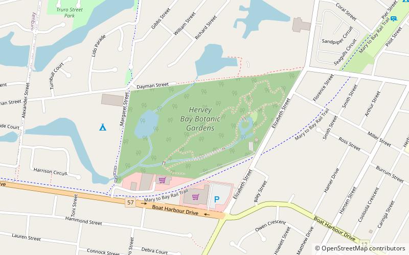 Hervey Bay Botanic Gardens location map