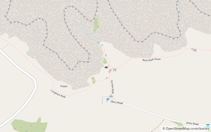 kuniya walk uluru kata tjuta national park location map
