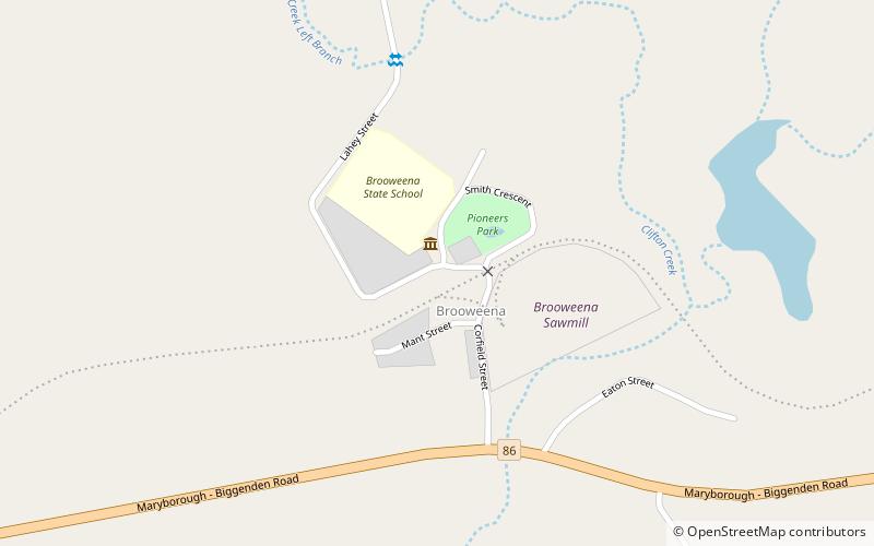 Brooweena War Memorial location map