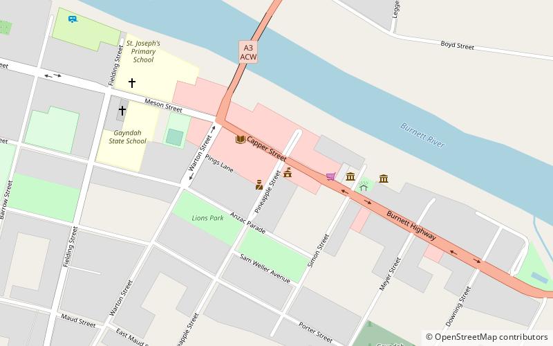 Gayndah Shire Hall location map