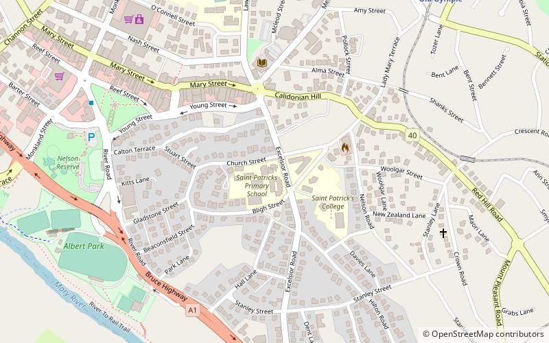 St Patrick's Roman Catholic Church location map
