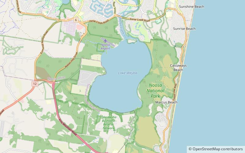 Lake Weyba location map