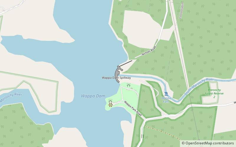 Wappa Dam location map
