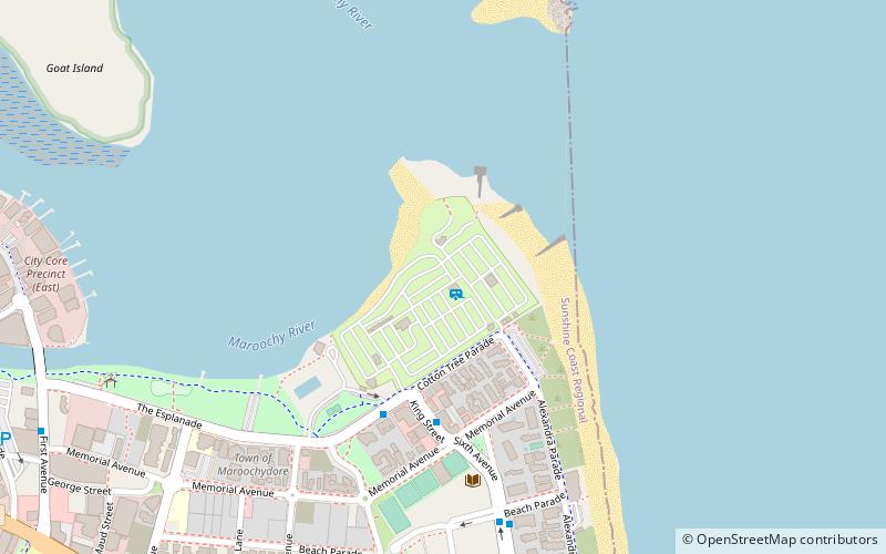 Cotton Tree Caravan Park location map