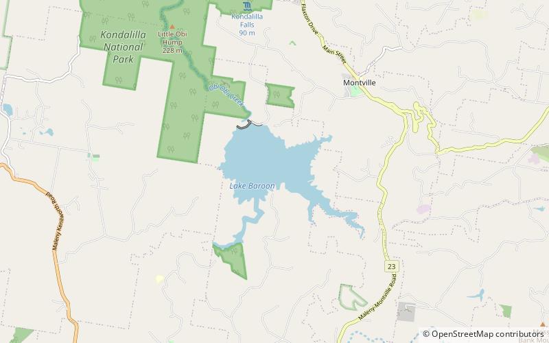 Baroon Pocket Dam location map