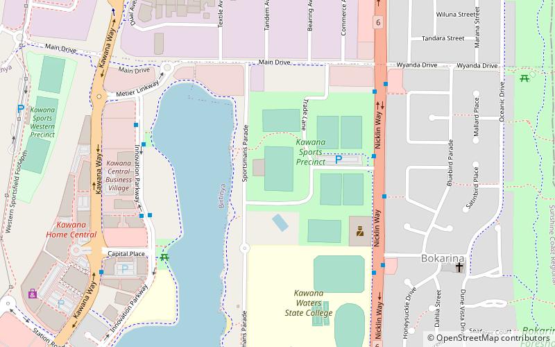 Sunshine Coast Stadium location map
