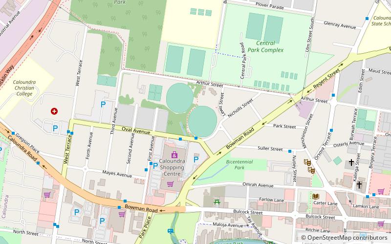 roy henzell oval caloundra location map