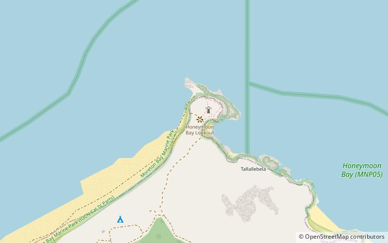 north point hummock light ile moreton location map