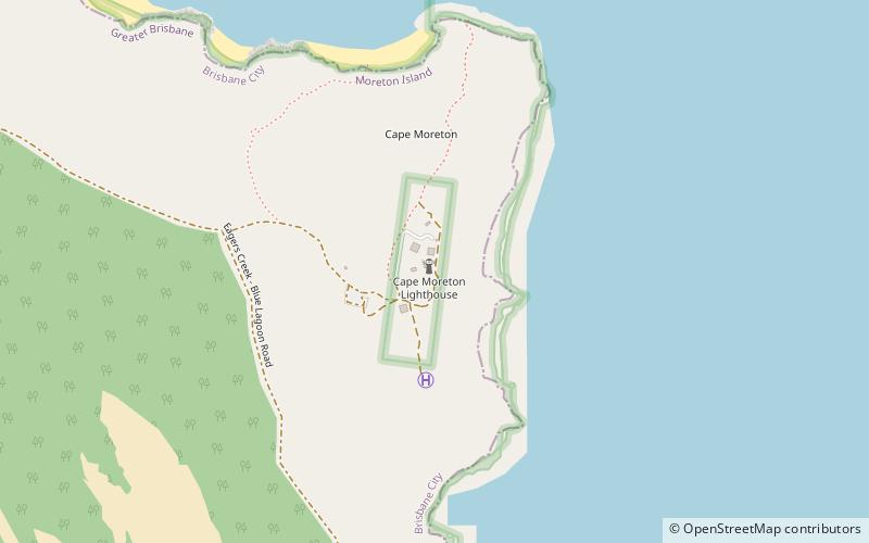 Cape Moreton Light location map