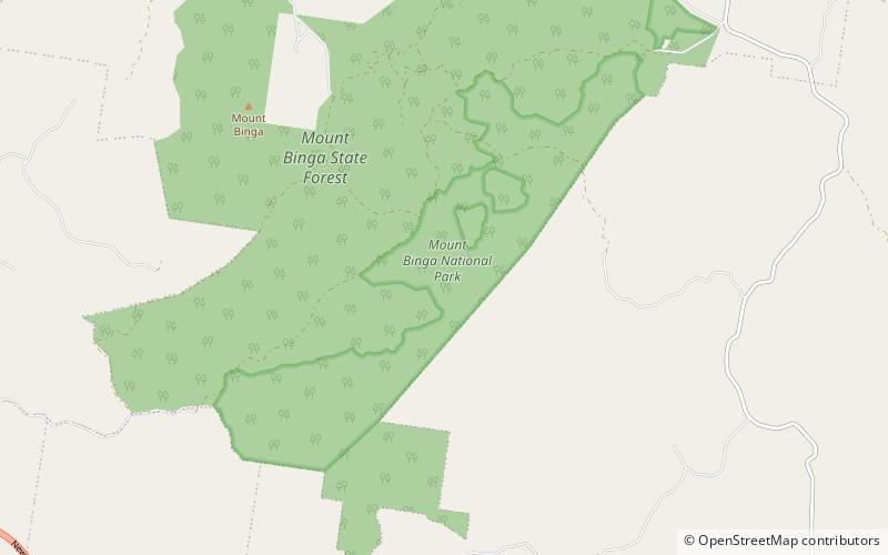 Mount Binga National Park location map