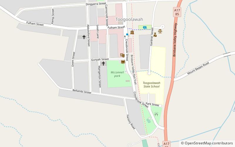 Toogoolawah War Memorial location map