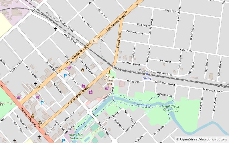 Joshua Thomas Bell location map