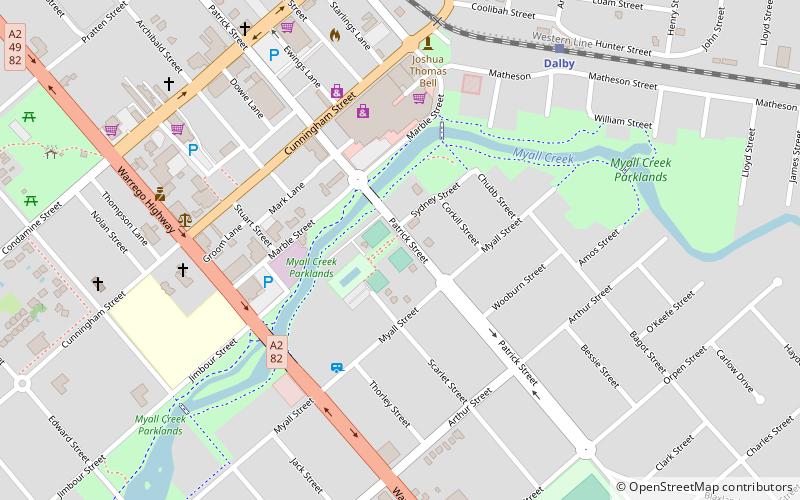 Dalby War Memorial and Gates location map