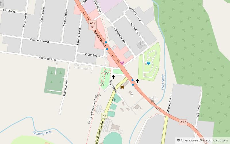 Esk War Memorial location map