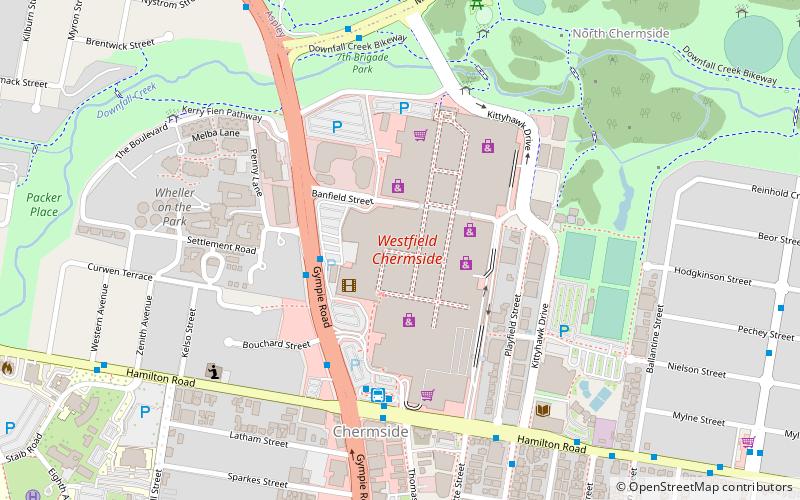 Westfield Chermside location map