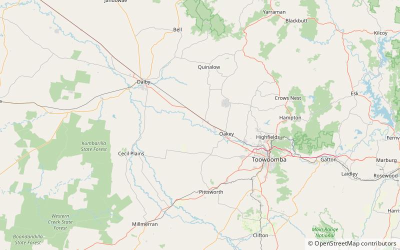 Jondaryan Woolshed location map