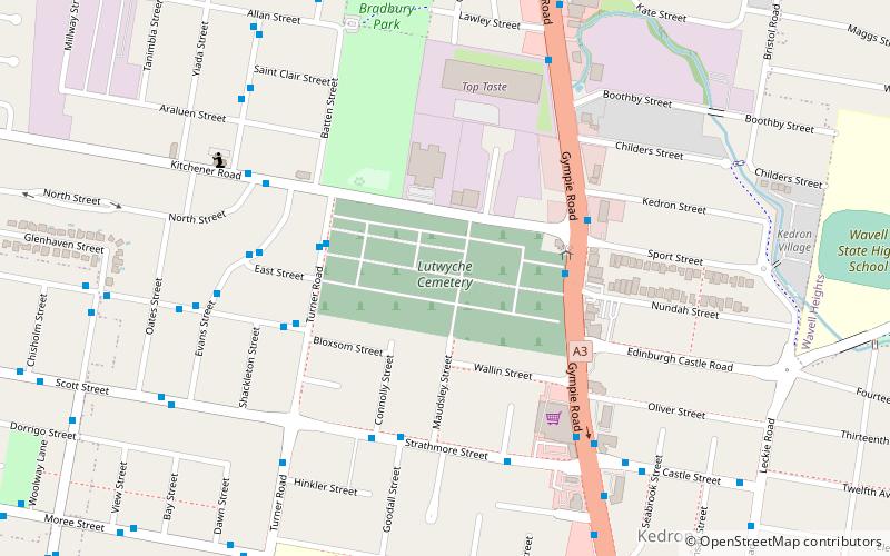 Lutwyche Cemetery location map