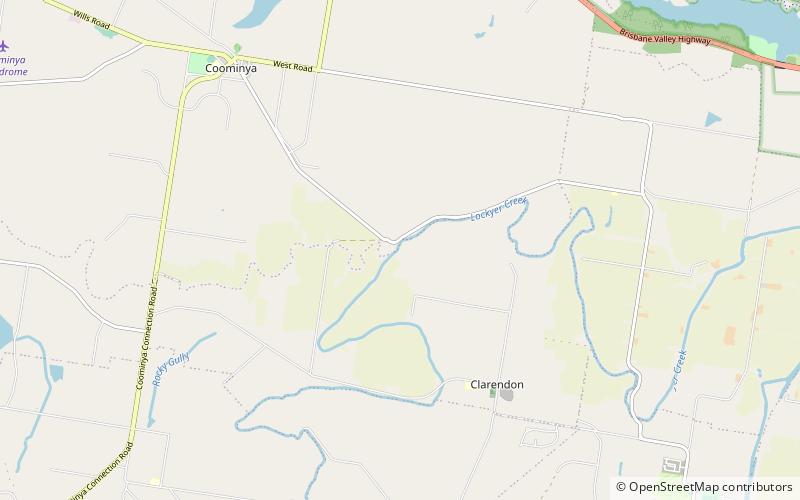 Lockyer Creek Railway Bridge location map