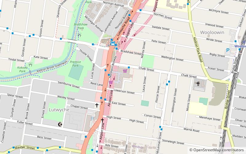 Lutwyche City location map