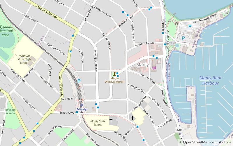 Manly War Memorial location map