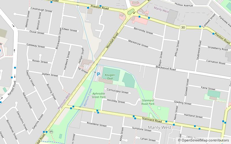 kougari oval brisbane location map