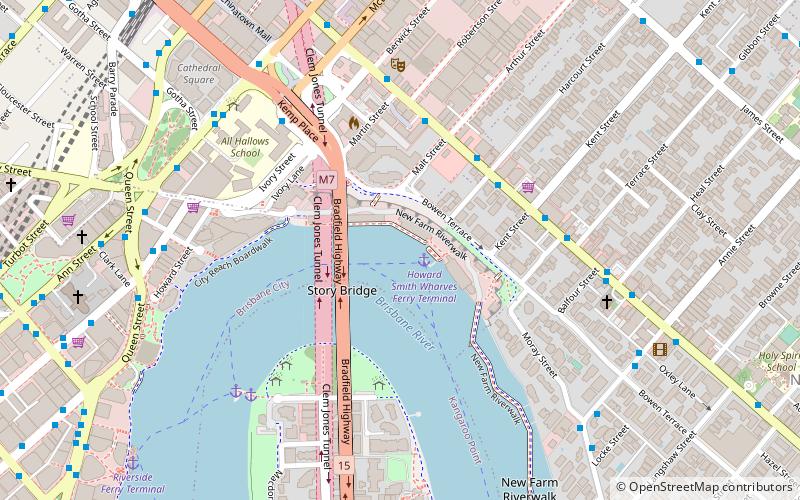 Howard Smith Wharves location map