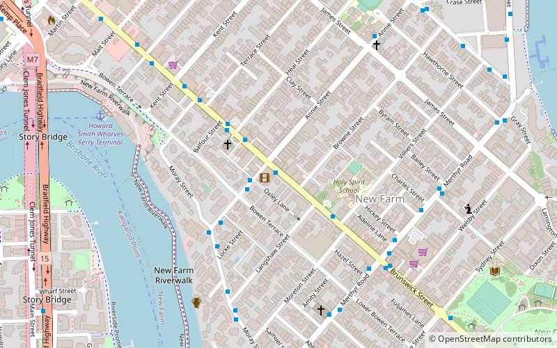 New Farm Cinemas location map