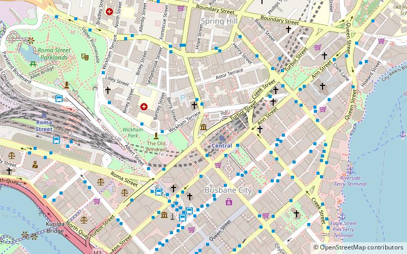 museum of lands brisbane location map