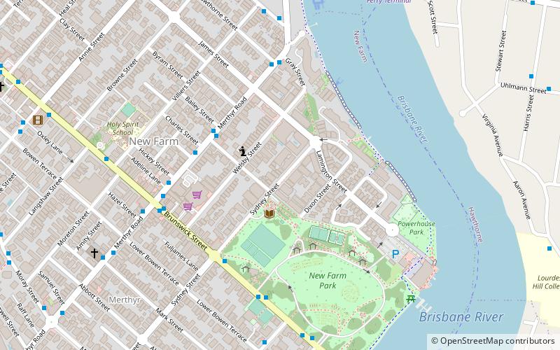 merthyr brisbane location map