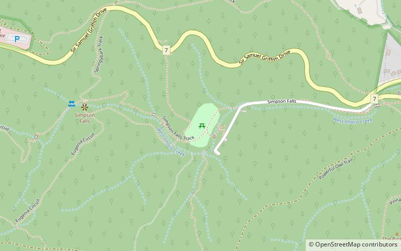 Simpson Falls location map