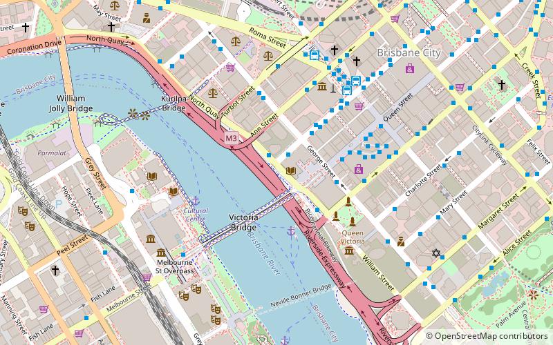 Brisbane Square Library location map