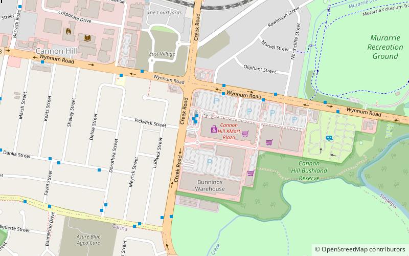 Cannon Hill Kmart Plaza location map