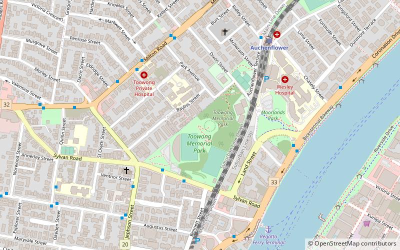 Toowong Memorial Park location map