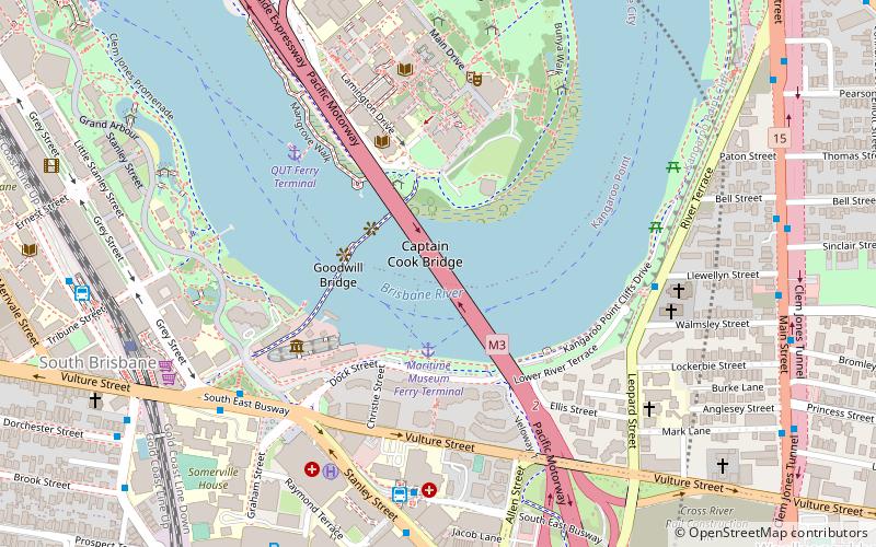 Captain Cook Bridge location map