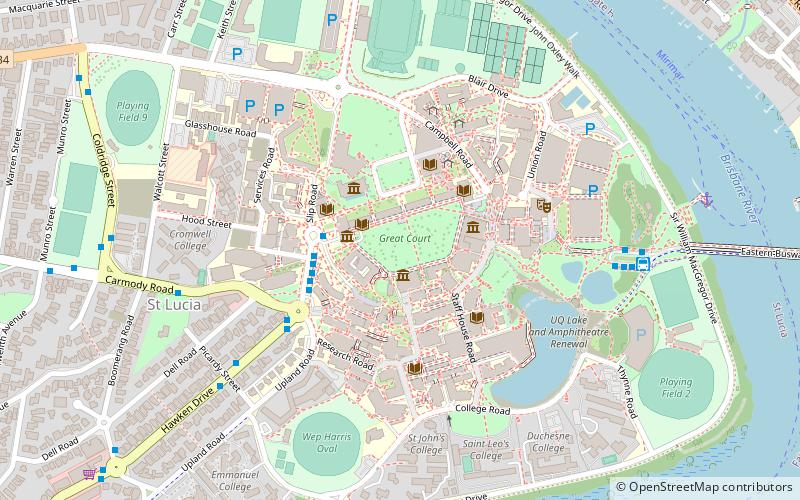 University of Queensland location map