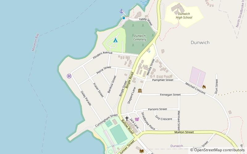 dunwich benevolent asylum north stradbroke island location map