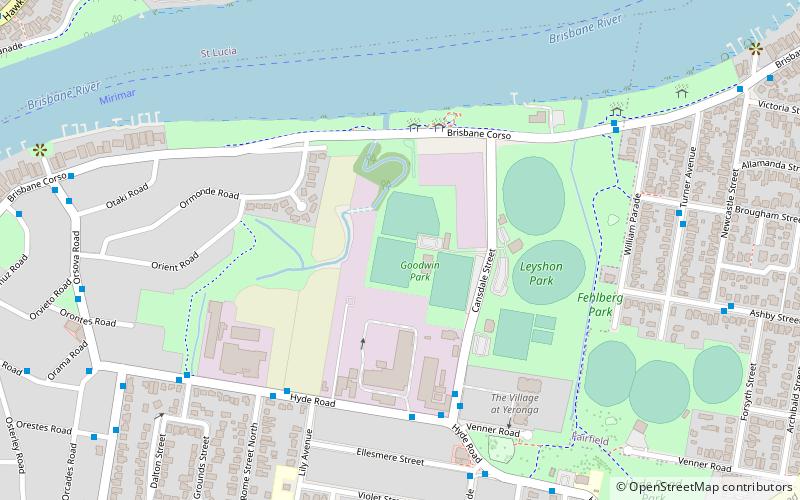 goodwin park brisbane location map