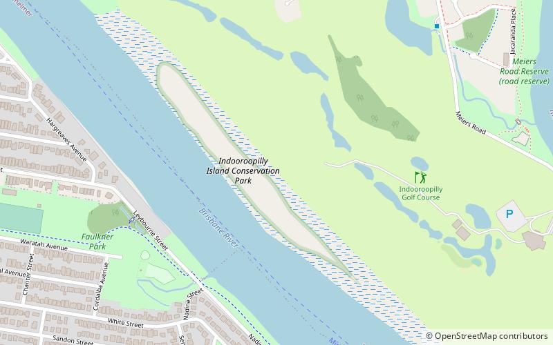 Indooroopilly Island Conservation Park location map