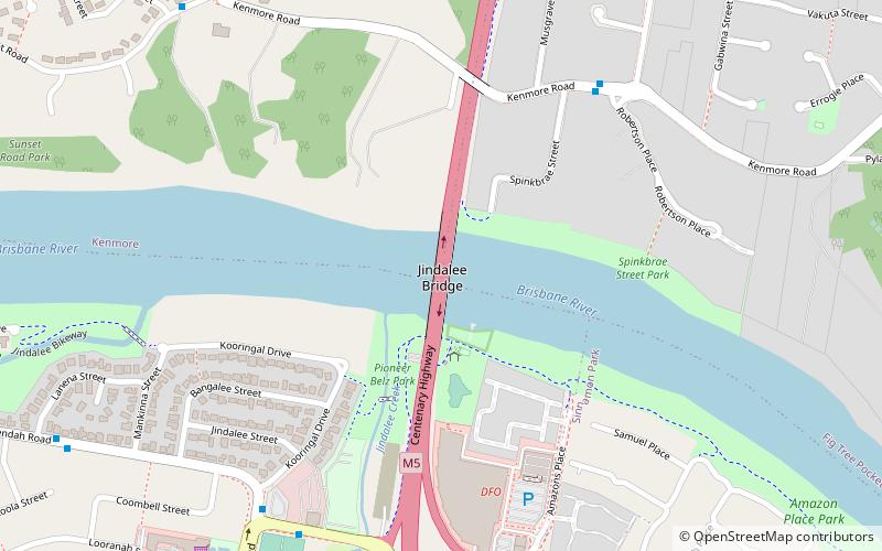 Centenary Bridge location map