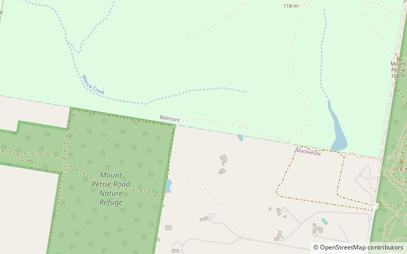 Mount Petrie location map