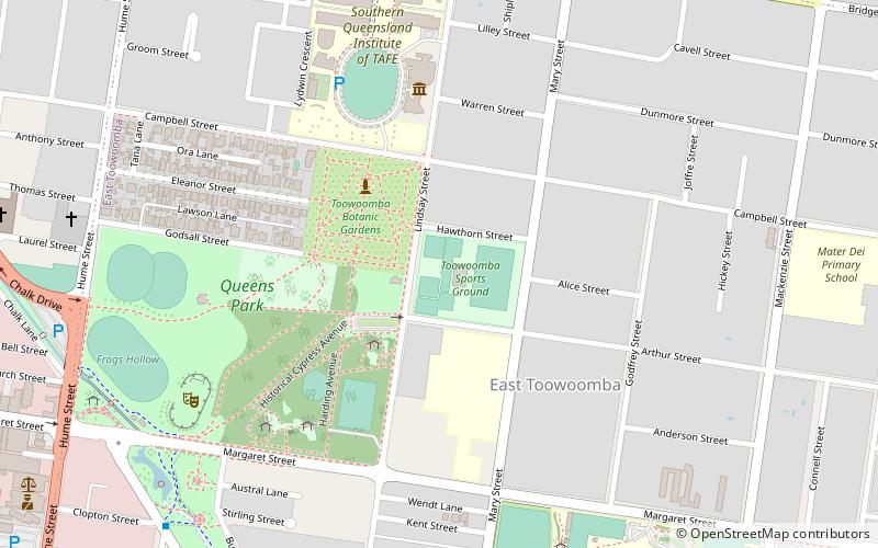 Clive Berghofer Stadium location map