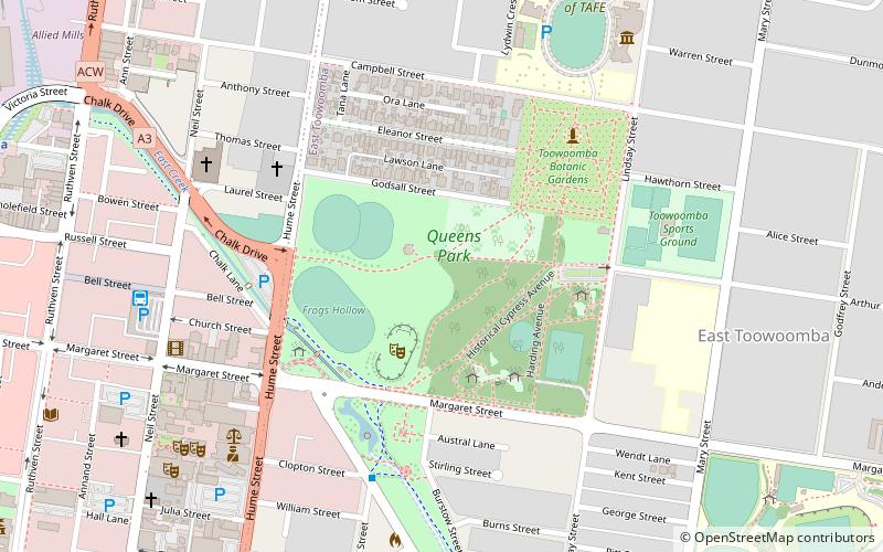 Queens Park location map