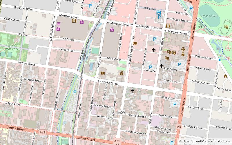 Toowoomba City Hall location map