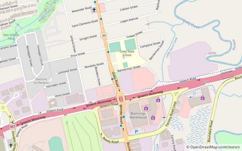 Oxley War Memorial location map