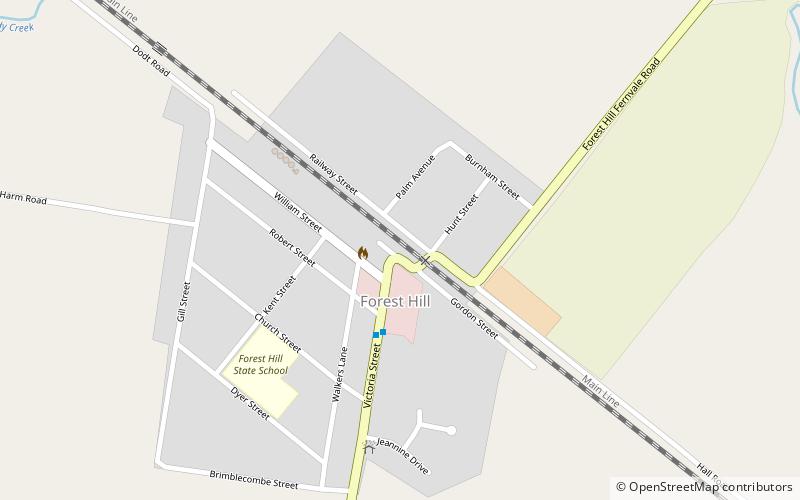 Forest Hill War Memorial location map