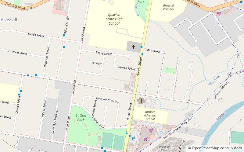 Brassall location map